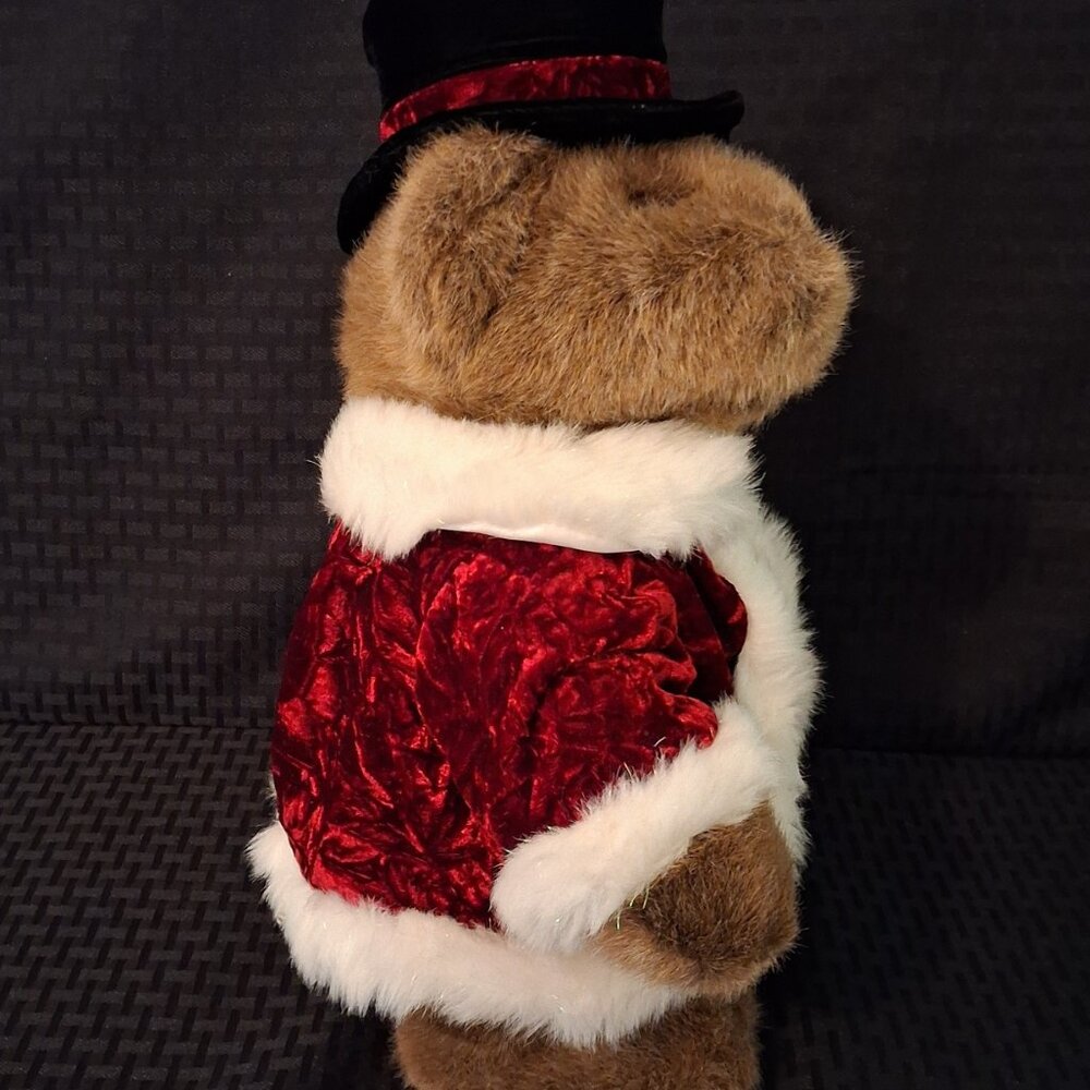 Dan Dee Teddy Bear with Top Hat Singing Lot Like Christmas See Video - Picture 6 of 13